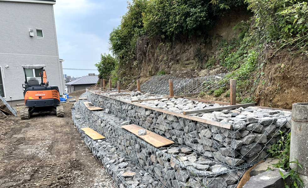 G様邸土留め工事施工後03